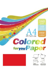 ΧΑΡΤΙ ΚΟΚΚΙΝΟ Α4 160gsm 10 ΦΥΛΛΑ FOR YOU