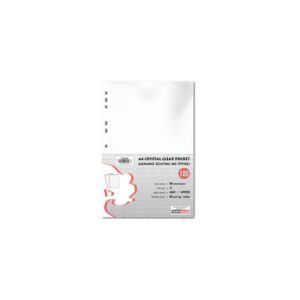 Ζελατίνα Α4 Typotrust με οπές Clear 60mic