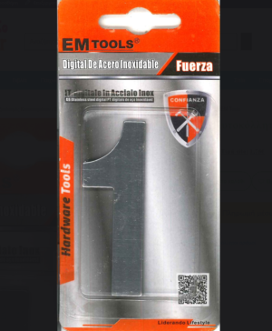 Ανοξείδωτος αυτοκόλλητος αριθμός Νο 1 EM Tools