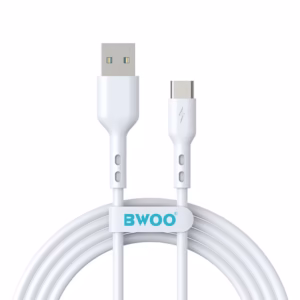 ΚΑΛΩΔΙΟ BWOOD USB A/USB C 1m 3A X-172C WHITE