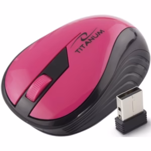 MOUSE TITANUM WIRELESS RAINBOW PINK