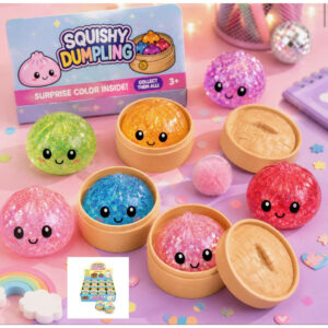 Dumplings Squishy Glitter 8.5 εκ.